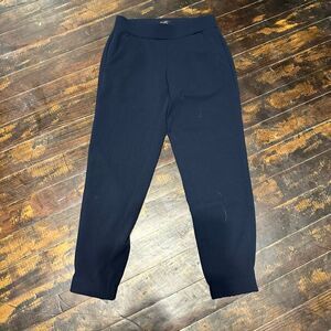 Loft navy chic pull on XXS business casual travel pants